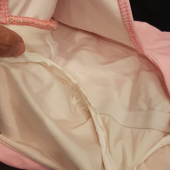 Trimshaper Pink and Black One Piece Rouched Swimsuit - Picture 11 of 11